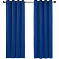Deconovo Cortinas de Salón Térmicas Aislantes Dormitorio Decoración Ventanas para Habitacion Moderna con Ojales 2 Piezas…